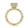 Joanie - 14K Yellow Gold Round Diamond Engagement Ring - 0.6 ct