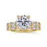 Joanie - 14K Yellow Gold Round Diamond Engagement Ring - 0.6 ct