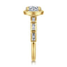 Delphe - 14K Yellow Gold Round Diamond Engagement Ring - 0.4 ct