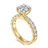 14K Yellow Gold Diamond Engagement Ring - 1 ct