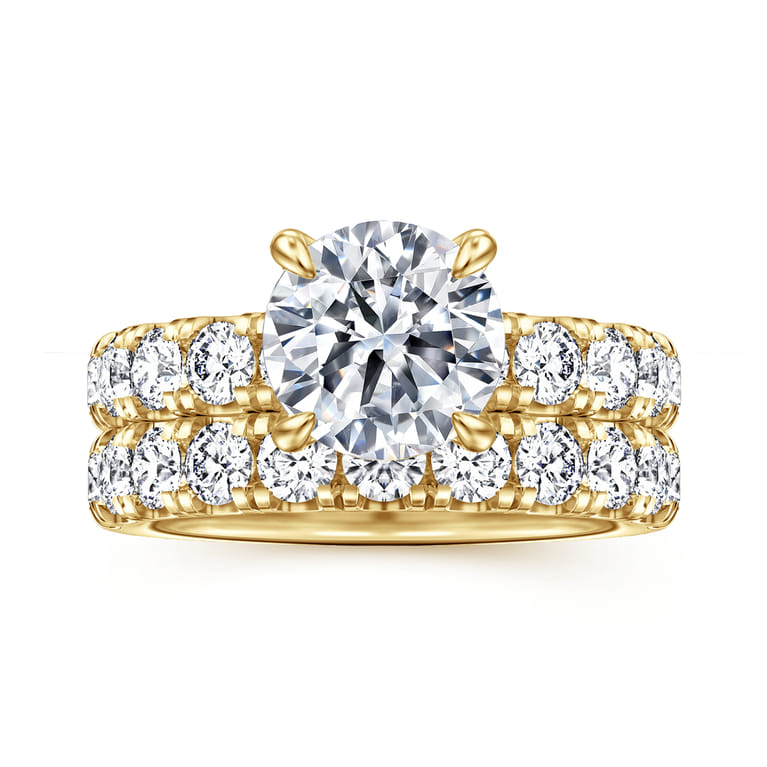 14K Yellow Gold Diamond Engagement Ring - 1 ct - Shot 4