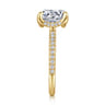 Lorenzo - 14K Yellow Gold Round Diamond Engagement Ring - 0.23 ct