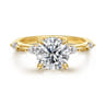Marline - 14K Yellow Gold Round Diamond Engagement Ring - 0.3 ct