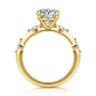 Marline - 14K Yellow Gold Round Diamond Engagement Ring - 0.3 ct