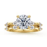 Marline - 14K Yellow Gold Round Diamond Engagement Ring - 0.3 ct