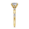 Marline - 14K Yellow Gold Round Diamond Engagement Ring - 0.3 ct