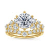 Reena - 14K Yellow Gold Round Diamond Engagement Ring - 0.75 ct