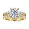 Bonita - 14K Yellow Gold Round Five Stone Diamond Engagement Ring - 0.3 ct