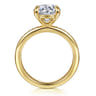 Coralie - 14K Yellow Gold Round Diamond Engagement Ring - 0.25 ct