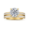 Coralie - 14K Yellow Gold Round Diamond Engagement Ring - 0.25 ct