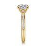 Coralie - 14K Yellow Gold Round Diamond Engagement Ring - 0.25 ct