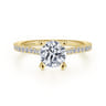 Shanna - 14K Yellow Gold Round Diamond Engagement Ring - 0.28 ct