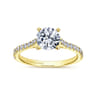 Shanna - 14K Yellow Gold Round Diamond Engagement Ring - 0.28 ct