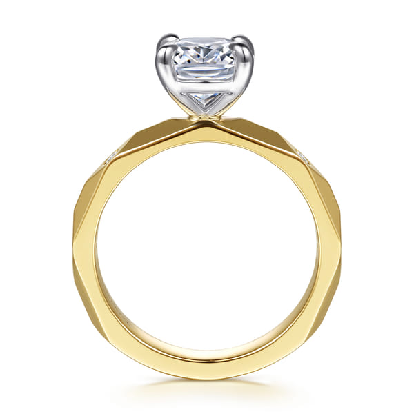 Elongated Cushion-Cut Engagement Ring