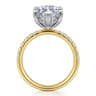 Winslow - 14K White-Yellow Gold Marquise Shape Diamond Engagement Ring - 0.35 ct