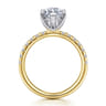 Winslow - 14K White-Yellow Gold Marquise Shape Diamond Engagement Ring - 0.35 ct