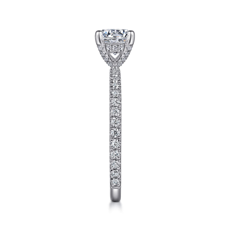 Love - 14K White-Yellow Gold Diamond Engagement Ring - 0.43 ct - Shot 5