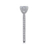 Love - 14K White-Yellow Gold Diamond Engagement Ring - 0.43 ct