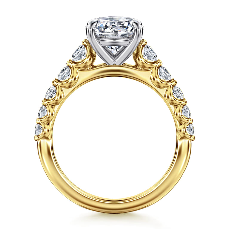 Emberlie - 14K White Gold Round Diamond Engagement Ring - 0.5 ct - Shot 2