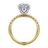 Winslow - 14K White-Yellow Gold Round Diamond Engagement Ring - 0.36 ct