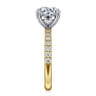 Winslow - 14K White-Yellow Gold Round Diamond Engagement Ring - 0.36 ct