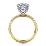 Winslow - 14K White-Yellow Gold Round Diamond Engagement Ring - 0.38 ct