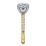 Winslow - 14K White-Yellow Gold Round Diamond Engagement Ring - 0.38 ct