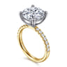 Winslow - 14K White-Yellow Gold Round Diamond Engagement Ring - 0.35 ct
