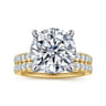 Winslow - 14K White-Yellow Gold Round Diamond Engagement Ring - 0.35 ct