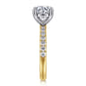 Winslow - 14K White-Yellow Gold Round Diamond Engagement Ring - 0.35 ct