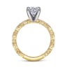 Sadie - 14K Yellow Gold Round Diamond Engagement Ring - 0.12 ct