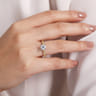 Sadie - 14K Yellow Gold Round Diamond Engagement Ring - 0.12 ct