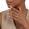 Maura - Vintage Inspired 14K White-Yellow Gold Round Solitaire Engagement Ring