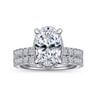 Yale - 18K White Gold Oval Diamond Engagement Ring - 0.73 ct