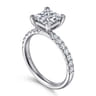 Winslow - 18K White Gold Princess Cut Diamond Engagement Ring - 0.35 ct