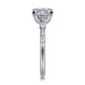 Carinna - 18K White Gold Princess Cut Diamond Engagement Ring - 0.23 ct