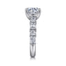 Briella - 18K White Gold Round Diamond Engagement Ring - 1.55 ct