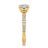 Winslow - 18K Yellow Gold Cushion Cut Diamond Engagement Ring - 0.35 ct