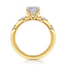 Carinna - 18K Yellow Gold Cushion Cut Diamond Engagement Ring - 0.23 ct
