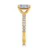 Winslow - 18K Yellow Gold Emerald Cut Diamond Engagement Ring - 0.35 ct