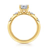 Carinna - 18K Yellow Gold Emerald Cut Diamond Engagement Ring - 0.23 ct
