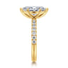 Winslow - 18K Yellow Gold Marquise Shape Diamond Engagement Ring - 0.35 ct