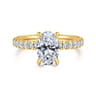 Winslow - 18K Yellow Gold Oval Diamond Engagement Ring - 0.35 ct