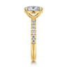 Winslow - 18K Yellow Gold Oval Diamond Engagement Ring - 0.35 ct