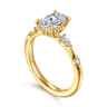 Carinna - 18K Yellow Gold Oval Diamond Engagement Ring - 0.23 ct