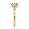 Carinna - 18K Yellow Gold Oval Diamond Engagement Ring - 0.23 ct