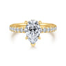 Winslow - 18K Yellow Gold Pear Shape Diamond Engagement Ring - 0.35 ct