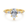 Carinna - 18K Yellow Gold Pear Shape Diamond Engagement Ring - 0.23 ct