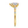Carinna - 18K Yellow Gold Pear Shape Diamond Engagement Ring - 0.23 ct