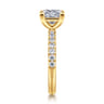 Winslow - 18K Yellow Gold Princess Cut Diamond Engagement Ring - 0.35 ct